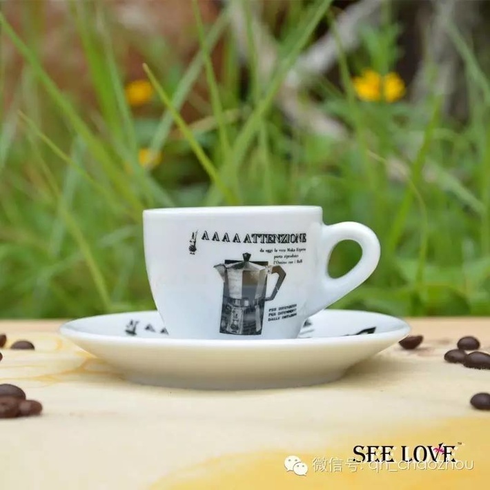 SEELOVE咖啡杯 意大利Bialetti moka比乐蒂摩卡咖啡杯 “品牌杯”