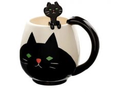 设计非常可爱的黑猫咖啡杯 创意咖啡杯